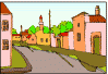 Icon of a town street