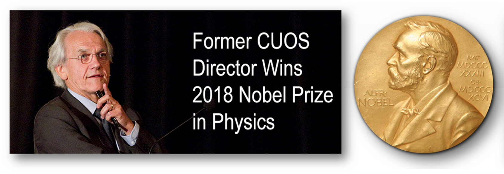 Professor Gérard Mourou graphic for winning Nobel Prize in Physics